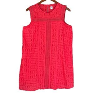 GAP Women's Red Sleeveless Midi Dress